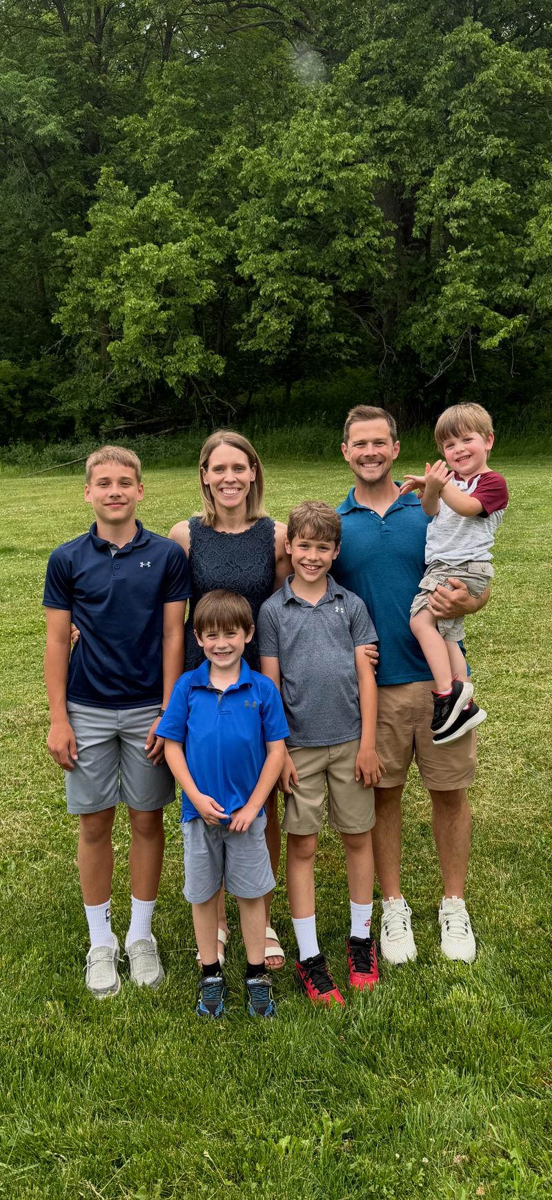 Justin Rasmussen and family